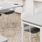 Stapelbar stol i plast med armstöd - Choice - Bild 3